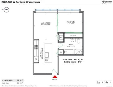 Bedroom 3 Photo of 2702 108 W Cordova Street, Vancouver, BC