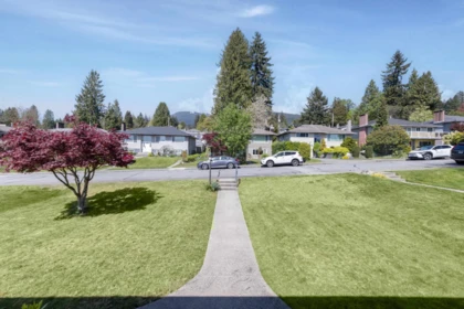 Aerial View of 219 E 26th Street, North Vancouver, BC