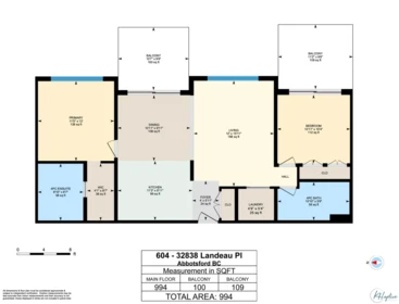 604 32838 Landeau Place, Abbotsford, BC, Abbotsford — Apartment/Condo for sale