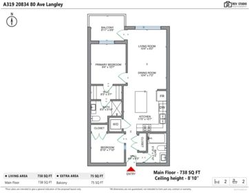 Entry Foyer Photo of A319 20834 80 Avenue, Langley, BC