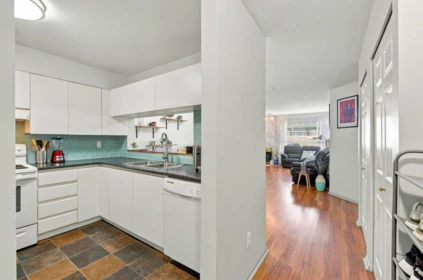 Living Room Photo of 410 525 Agnes Street, New Westminster, BC