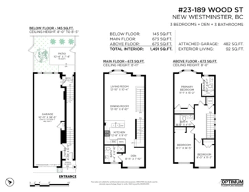 Basement Recreation Room Photo of 23 189 Wood Street, New Westminster, BC
