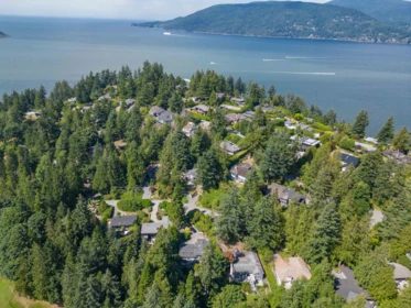 Aerial View of 6240 St. Georges Avenue, West Vancouver, BC
