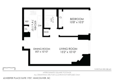 Hallway Photo of 1707 63 Keefer Place, Vancouver, BC