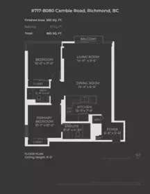 717 8080 Cambie Road, Richmond, BC, Richmond — Apartment/Condo for sale