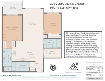 Primary Bedroom Photo of 309 20630 Douglas Crescent, Langley, BC