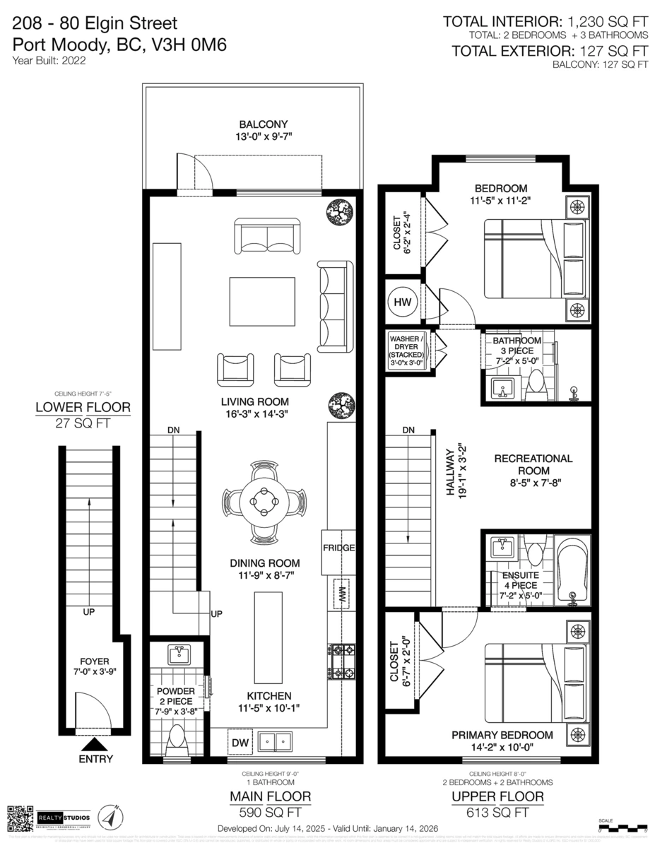 Outdoor Kitchen Photo of 208 80 Elgin Street, Port Moody, BC