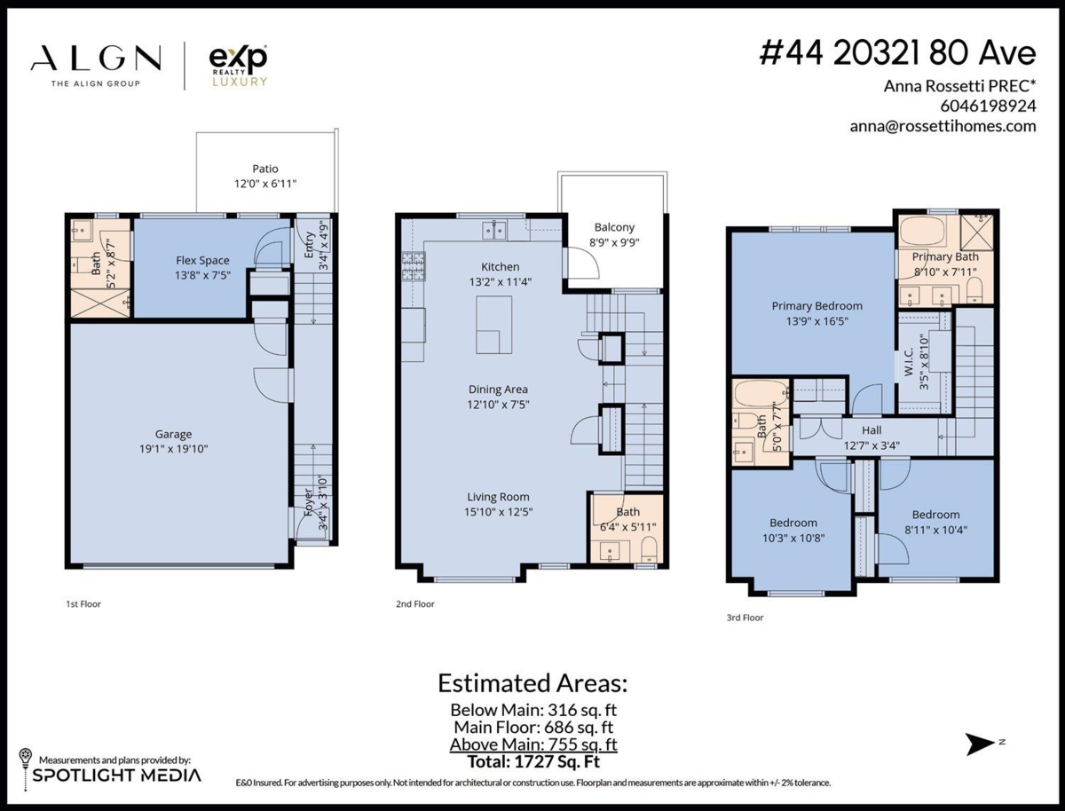 Exterior Rear Photo of 44 20321 80 Avenue, Langley, BC