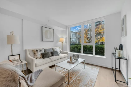 Front exterior of TH1 3280 Corvette Way, Richmond, BC