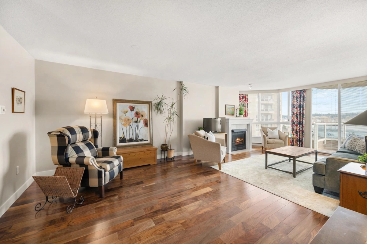 Exterior Rear Photo of 1105 1235 Quayside Drive, New Westminster, BC