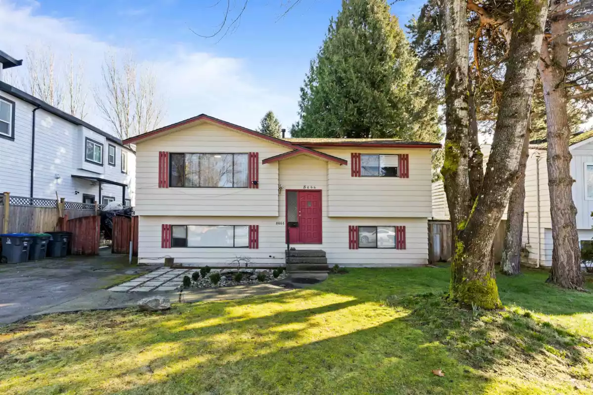 Exterior Rear Photo of 8666 August Drive, Surrey, BC