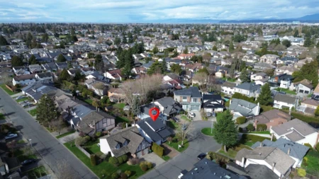 Aerial View of 8691 Doulton Place, Richmond, BC