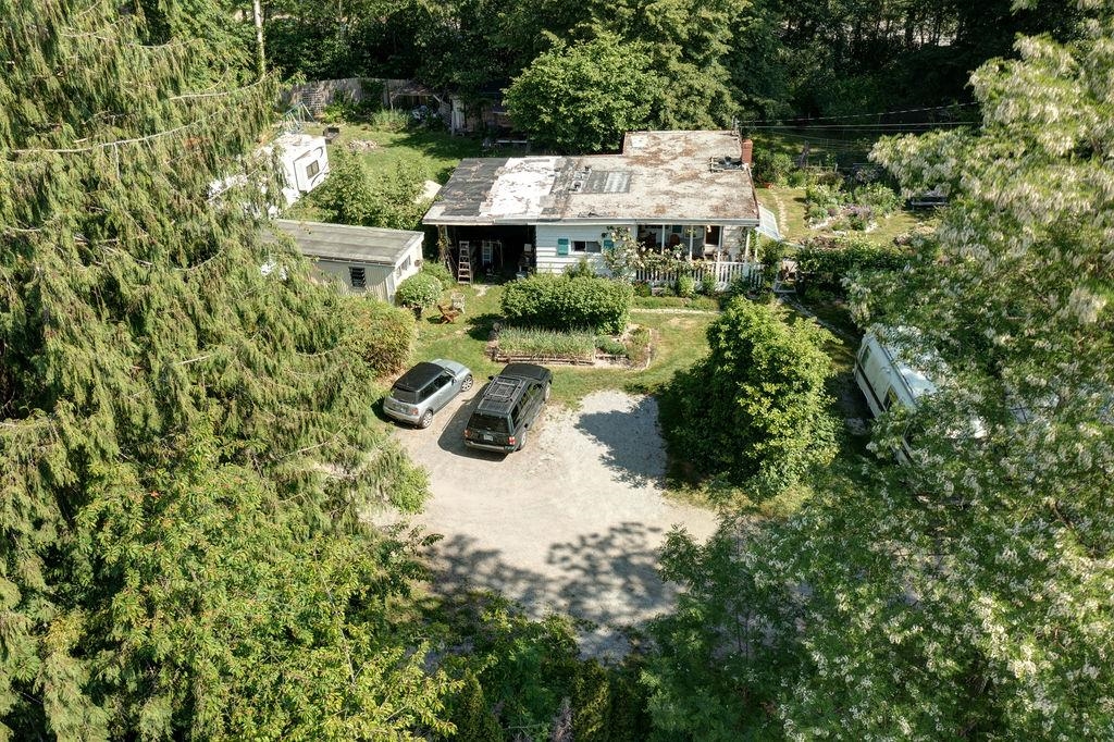 Aerial View of 947 North Road, Gibsons, BC
