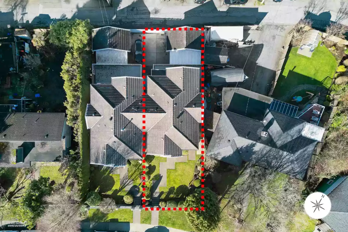 Aerial View of 3939 Elmwood Street, Burnaby, BC