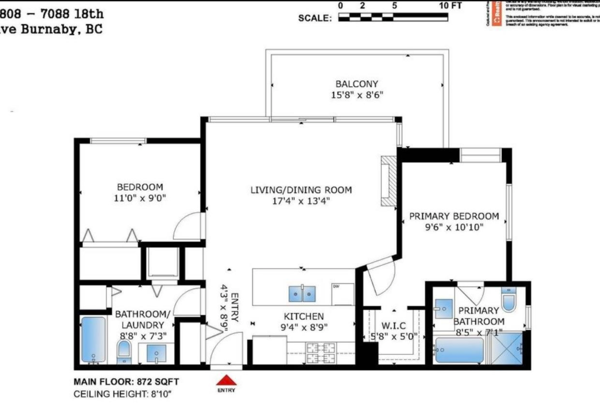 Backyard Photo of 2808 7088 18th Avenue, Burnaby, BC