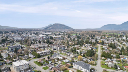 Aerial View of 112 9450 Robson Street, Chilliwack, BC