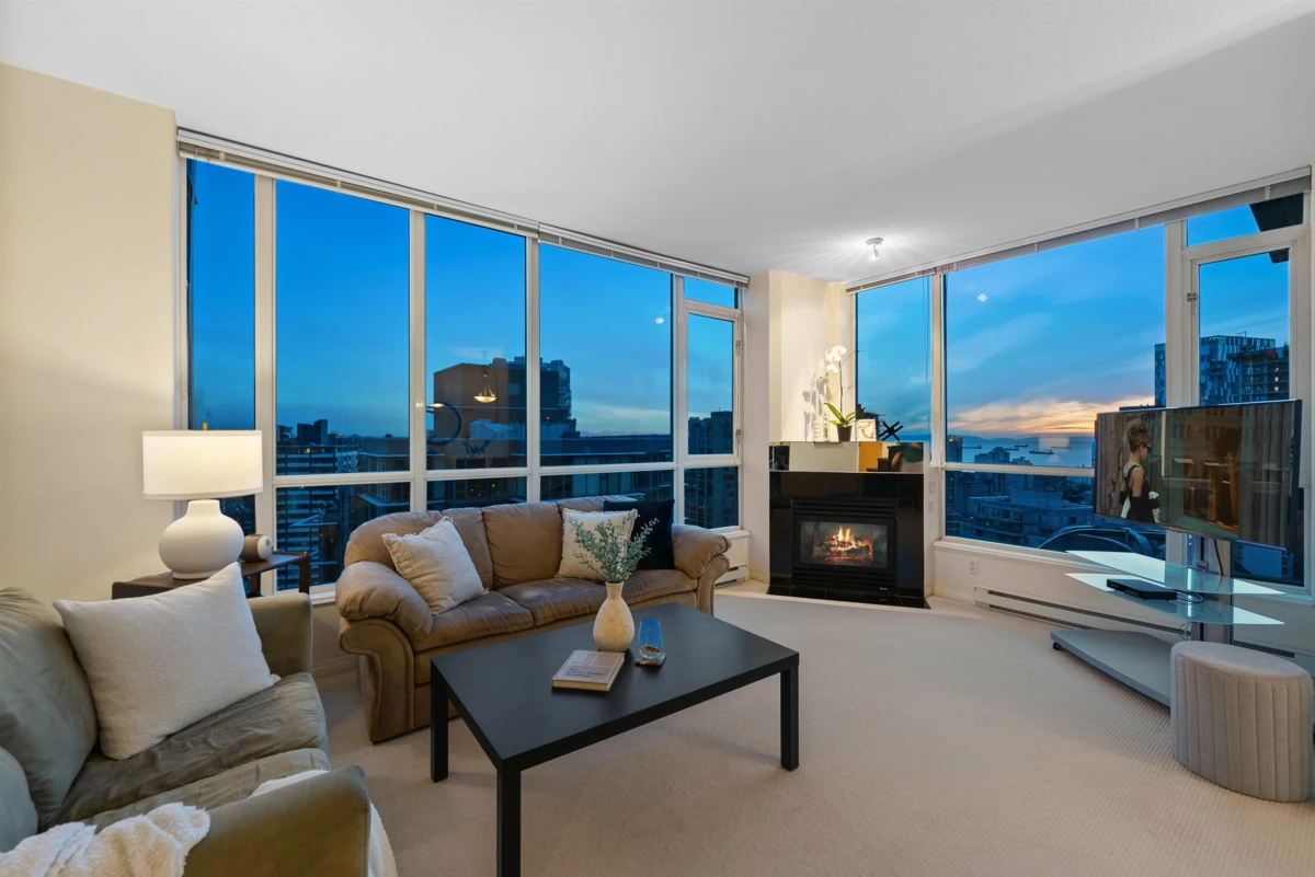 Living Room Photo of 3601 1328 W Pender Street, Vancouver, BC