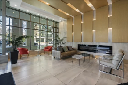 Aerial View of 3601 1328 W Pender Street, Vancouver, BC