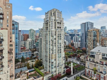 Aerial View of 2204 1238 Richards Street, Vancouver, BC
