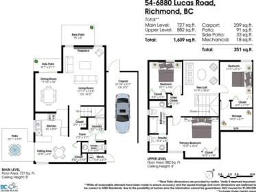 54 6880 Lucas Road, Richmond, BC, Richmond — Townhouse for sale