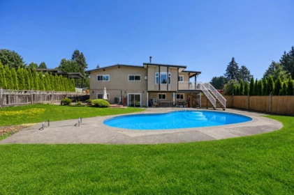 Aerial View of 3881 Epping Court, Burnaby, BC
