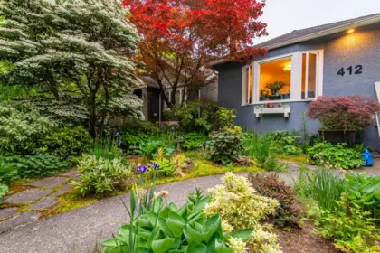 Aerial View of 412 W 21st Avenue, Vancouver, BC