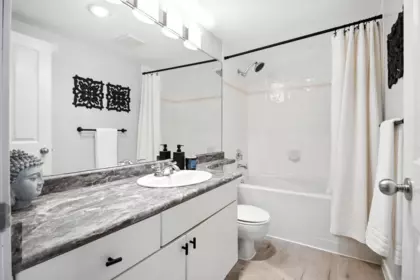 Primary Bathroom Photo of 404 225 Newport Drive, Port Moody, BC