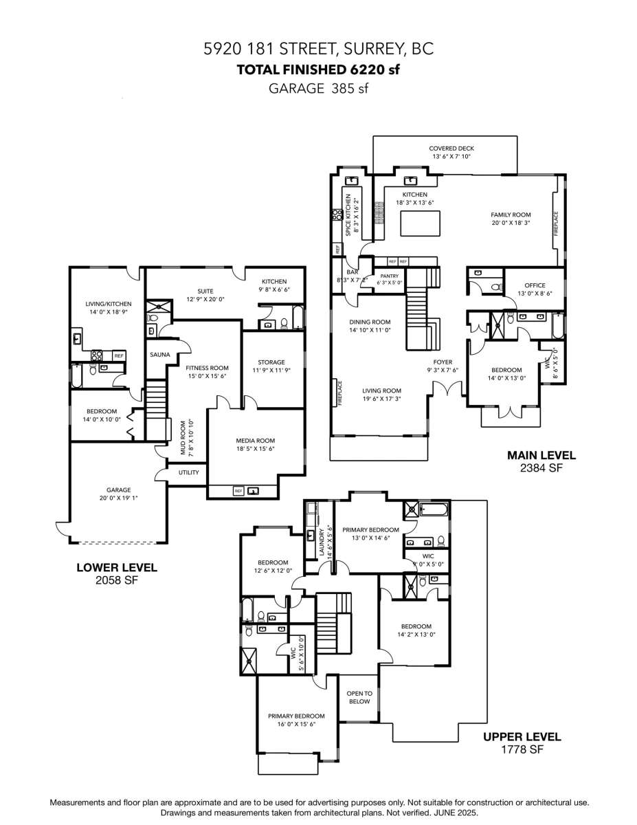 Exterior Rear Photo of 5920 181 Street, Surrey, BC