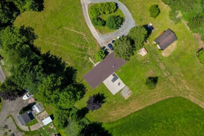 Aerial View of 3510 Hot Springs Road, Agassiz, BC
