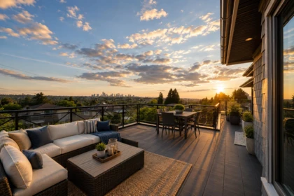 Aerial View of 6860 Hycrest Drive, Burnaby, BC