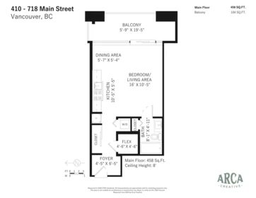 Entry Foyer Photo of 410 718 Main Street, Vancouver, BC