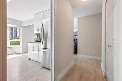 Aerial View of 201 501 Cochrane Avenue, Coquitlam, BC