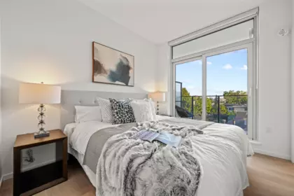 Living Room Photo of 104 8486 Oak Street, Vancouver, BC