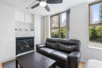 Living Room Photo of 504 969 Richards Street, Vancouver, BC