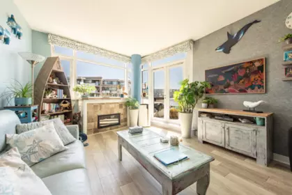 Living Room Photo of 403 5725 Teredo Street, Sechelt, BC
