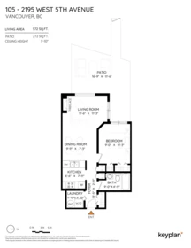 Exterior Rear Photo of 105 2195 W 5th Avenue, Vancouver, BC