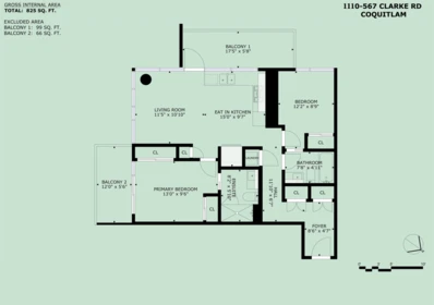 Playground / Recreational Area Near 1110 567 Clarke Road, Coquitlam, BC
