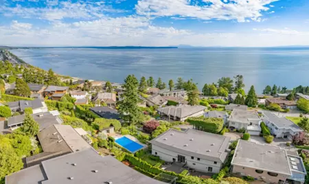 Aerial View of 14439 Sunset Lane, White Rock, BC