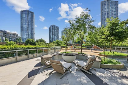 Aerial View of 306 89 Nelson Street, Vancouver, BC