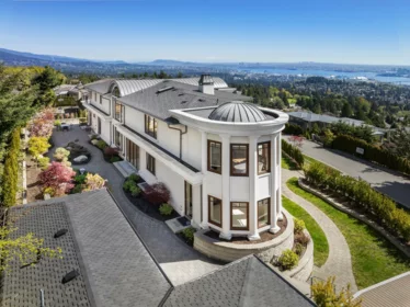 Aerial View of 1365 Whitby Road, West Vancouver, BC