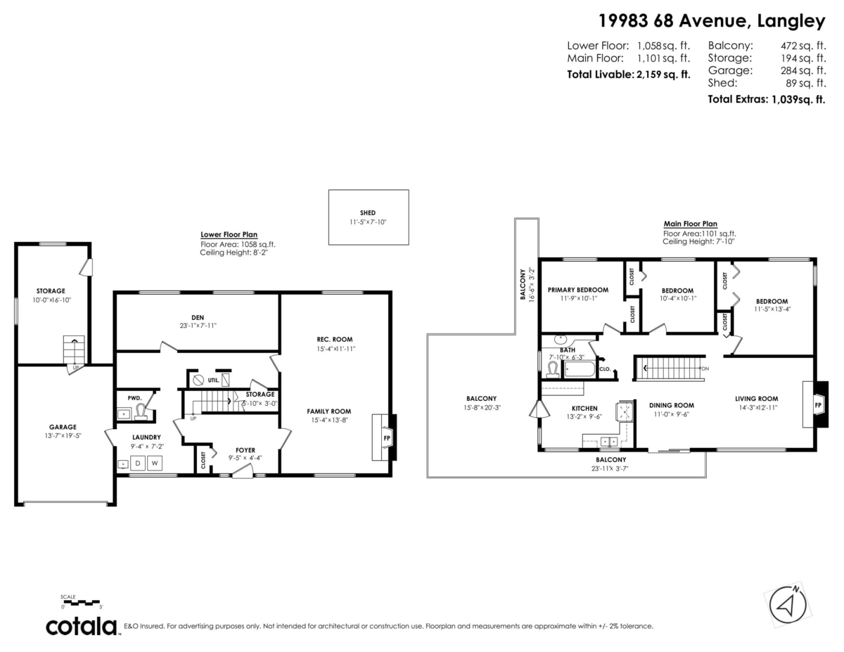 Playground / Recreational Area Near 19983 68 Avenue, Langley, BC