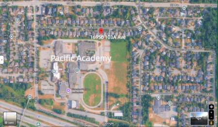 Aerial View of 16950 103a Avenue, Surrey, BC