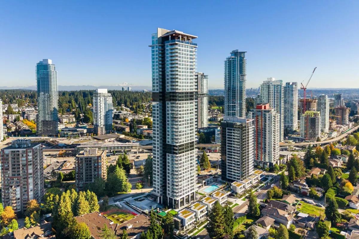 Aerial View of 3901 720 Farrow Street, Coquitlam, BC