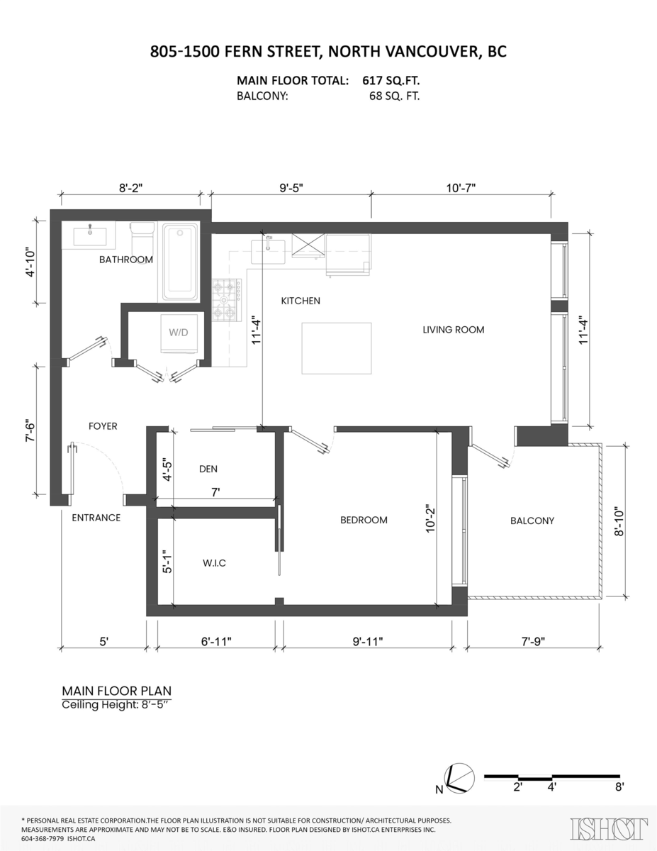 Bedroom 4 Photo of 805 1500 Fern Street, North Vancouver, BC