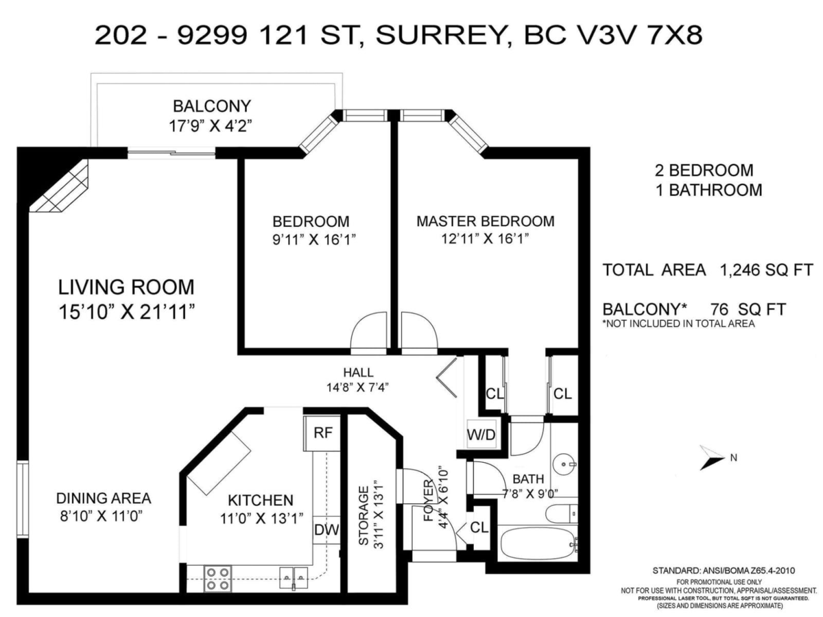 Living Room Photo of 202 9299 121 Street, Surrey, BC