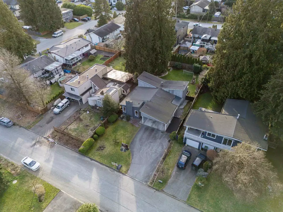 Aerial View of 3643 Kennedy Street, Port Coquitlam, BC