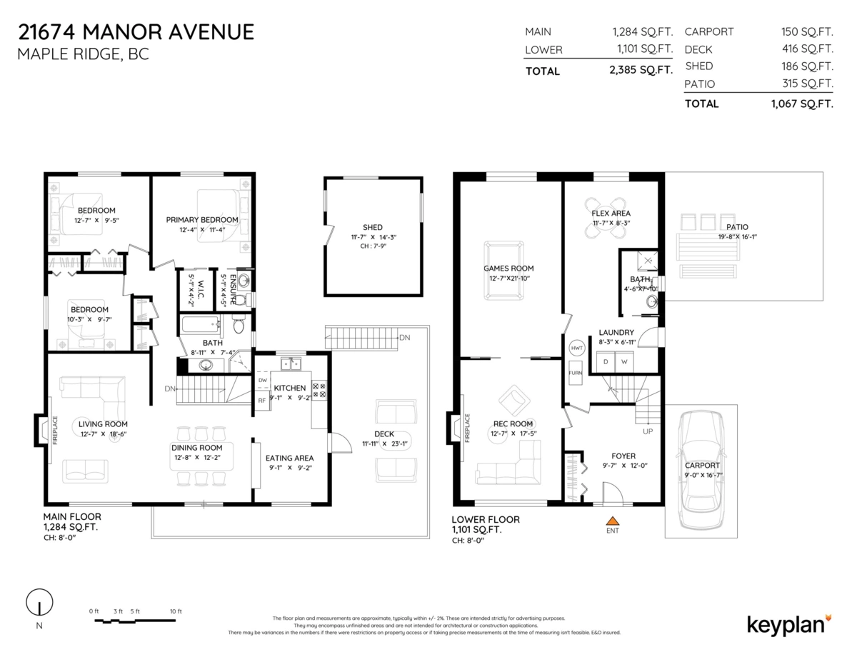 Playground / Recreational Area Near 21674 Manor Avenue, Maple Ridge, BC