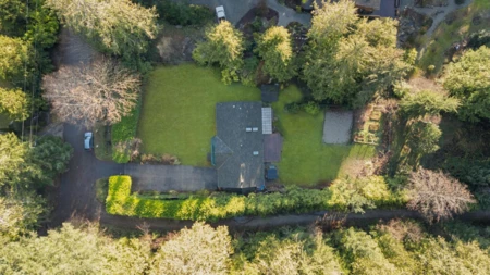 Aerial View of 1559 Park Avenue, Roberts Creek, BC