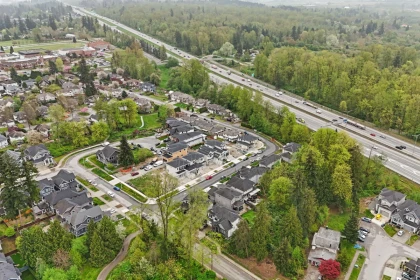 Aerial View of 10266 166a Street, Surrey, BC