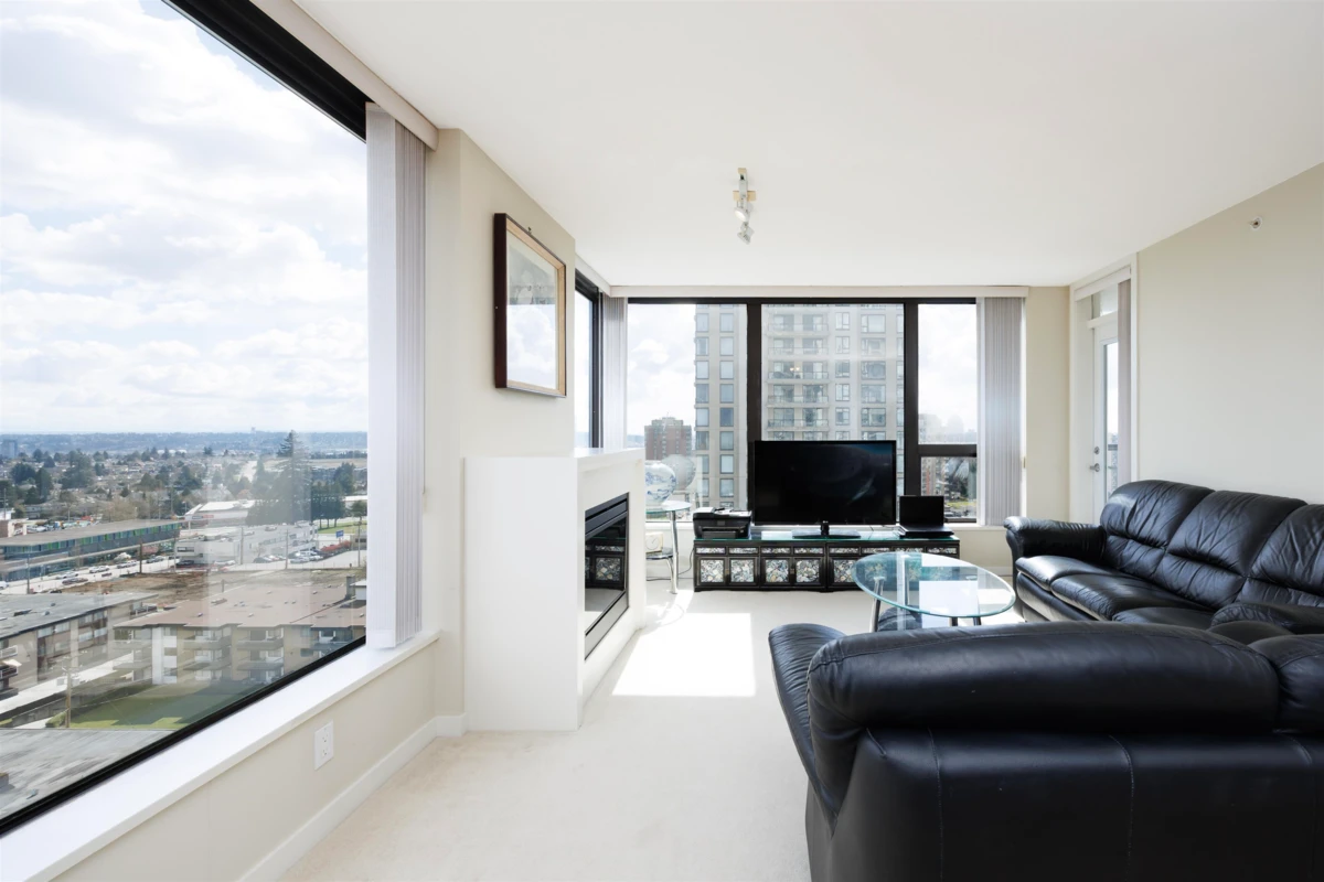 Living Room Photo of 1408 7178 Collier Street, Burnaby, BC